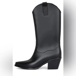 Jeffrey Campbell THUNDRSTRM Rain Boots Black
